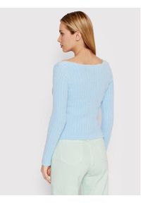 DeeZee Sweter Delaware AL002 Niebieski Regular Fit. Kolor: niebieski. Materiał: syntetyk