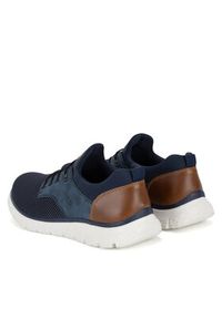 Rieker Półbuty B6652-14 Granatowy. Kolor: niebieski. Materiał: materiał #4