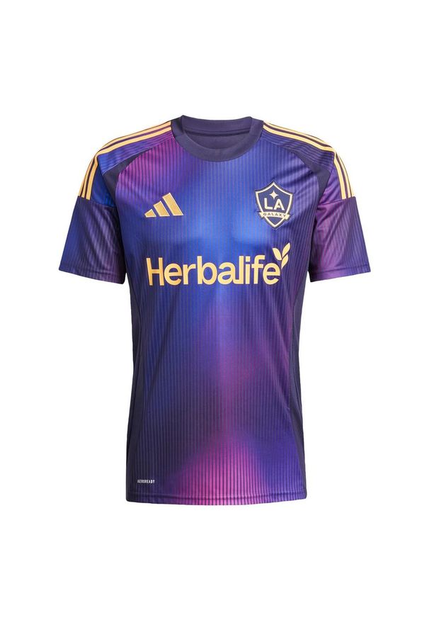 Adidas - Koszulka LA Galaxy 25/26 Away. Kolor: fioletowy. Materiał: materiał