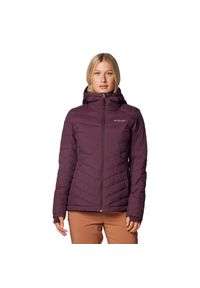 columbia - Kurtka sportowa damska Joy Peak Hooded Jacket W. Kolor: fioletowy. Materiał: poliester