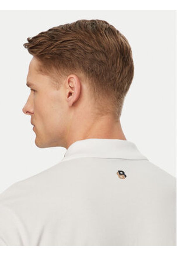 BOSS Polo Open 50560261 Biały Regular Fit. Typ kołnierza: polo. Kolor: biały. Materiał: bawełna