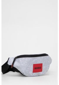 Hugo - HUGO nerka kolor szary. Kolor: szary. Materiał: materiał, włókno. Wzór: aplikacja