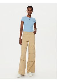 Hugo - HUGO T-Shirt Easy 50523924 Niebieski Slim Fit. Kolor: niebieski. Materiał: bawełna #9