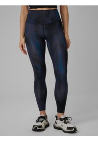 4f - 4F Legginsy treningowe szybkoschnące damskie - turkusowe XS. Stan: podwyższony. Kolor: turkusowy. Sport: fitness #2