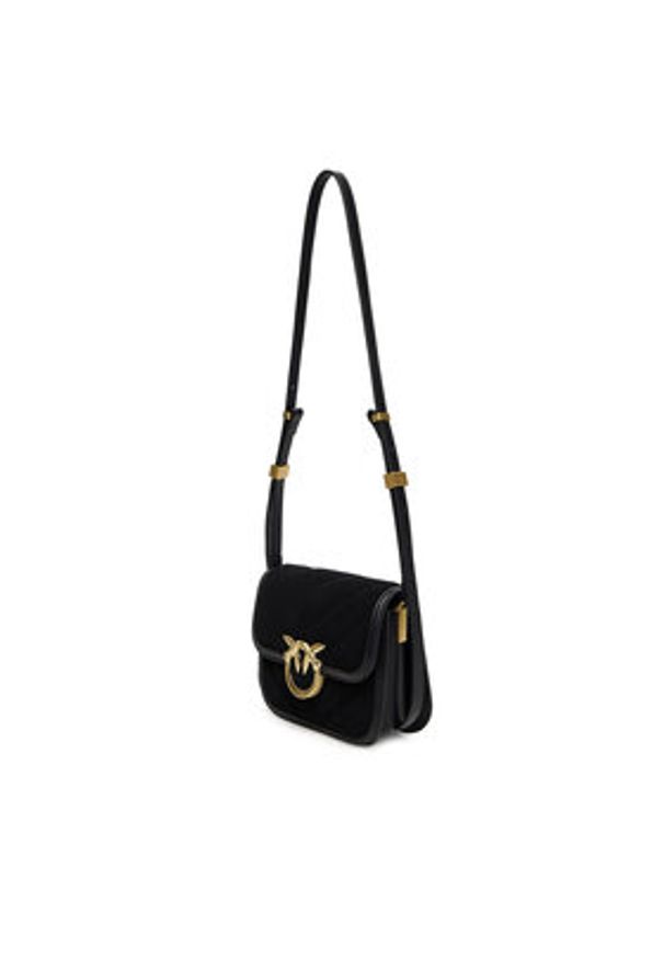 Pinko - PINKO Torebka Love Box Bag Fl Mini AI 25-26 PLTT 104297 A2JH Czarny. Kolor: czarny. Materiał: skórzane