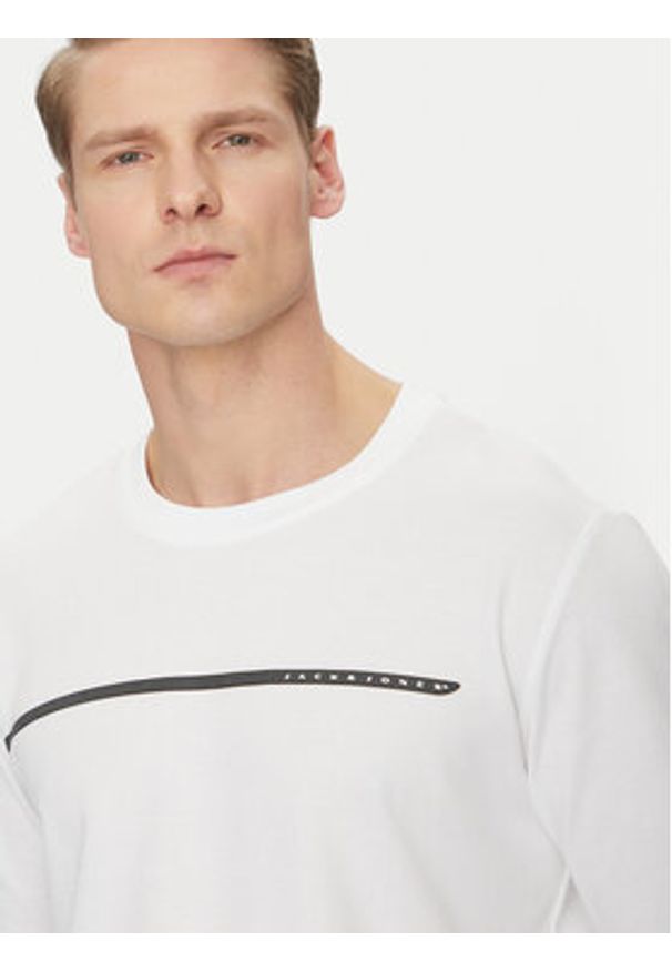 Jack & Jones - Jack&Jones Longsleeve Fusion 12273134 Biały Regular Fit. Kolor: biały. Materiał: bawełna. Długość rękawa: długi rękaw