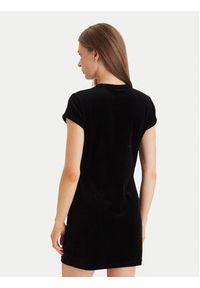 Calvin Klein Sukienka codzienna Calvin Klein-Lv047E223G Ub1 LV047E223G Czarny Slim Fit. Okazja: na co dzień. Kolor: czarny. Materiał: bawełna. Typ sukienki: proste. Styl: casual #2