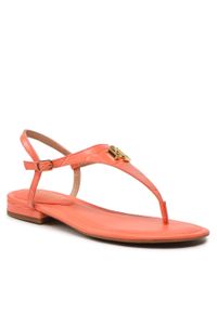 Sandały Lauren Ralph Lauren Ellington 802874355003 Ptsd Coral. Kolor: pomarańczowy. Materiał: skóra