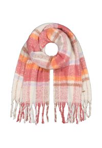 Szalik damski Barts Loriant. Kolor: biały. Materiał: materiał. Wzór: kolorowy. Styl: elegancki