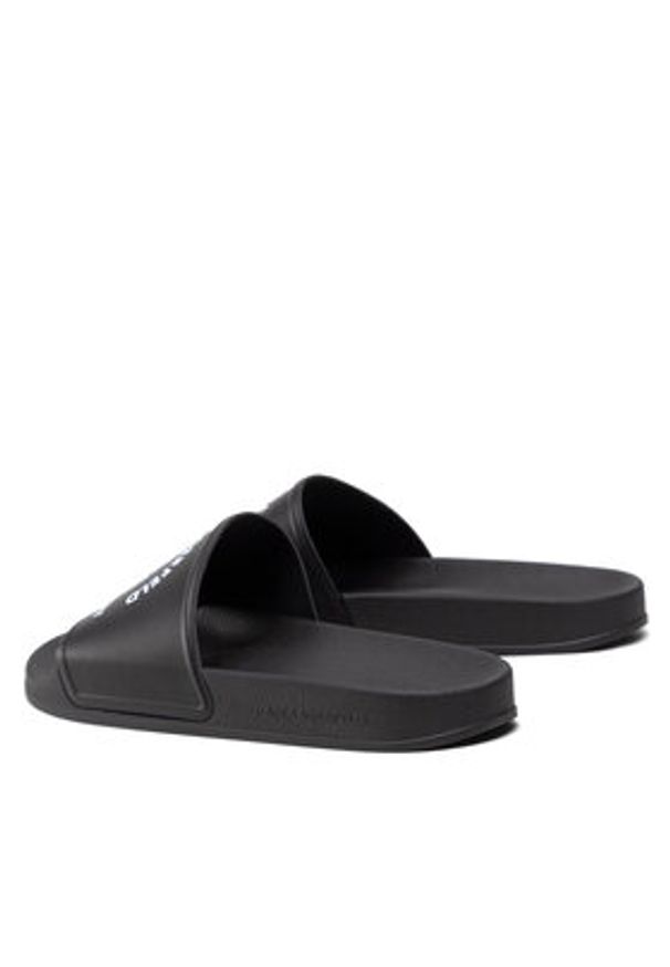 Karl Lagerfeld - KARL LAGERFELD Klapki KL70008 Czarny. Kolor: czarny. Materiał: skóra