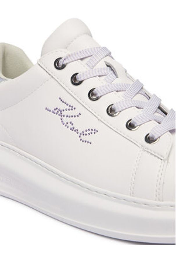 Karl Lagerfeld - KARL LAGERFELD Sneakersy Kapri KL62518 Biały. Kolor: biały. Materiał: skóra
