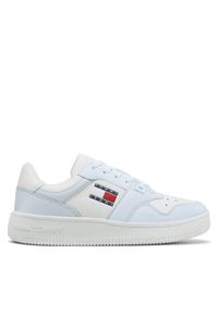 Tommy Jeans Sneakersy Tjw Retro Basket Leather Seasonal EN0EN02204 Biały. Kolor: biały. Materiał: skóra #1
