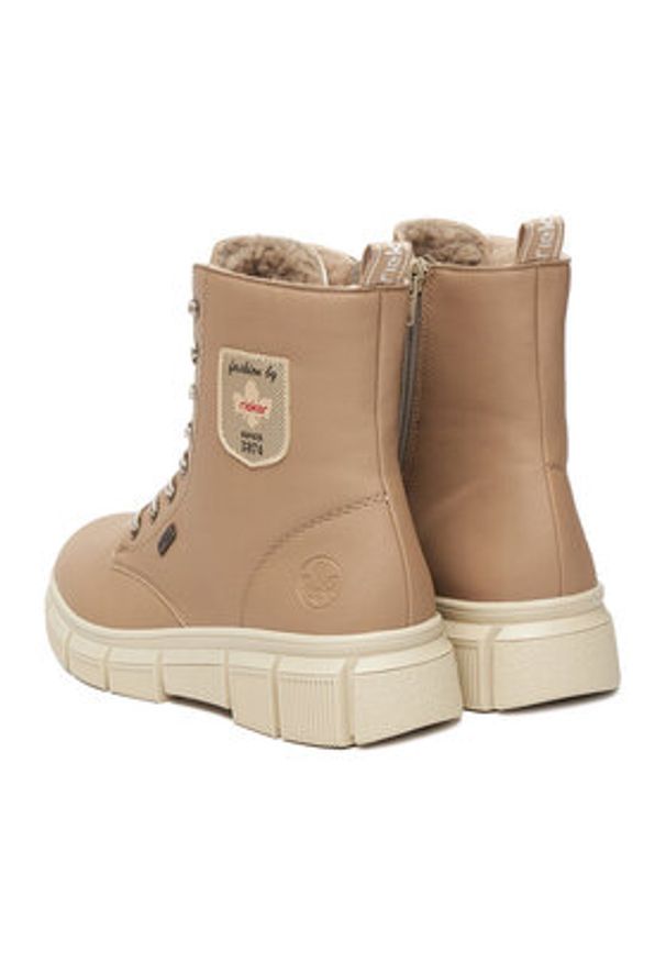 Rieker Trzewiki CEO-X3410-20 Beżowy. Kolor: beżowy. Materiał: materiał, syntetyk