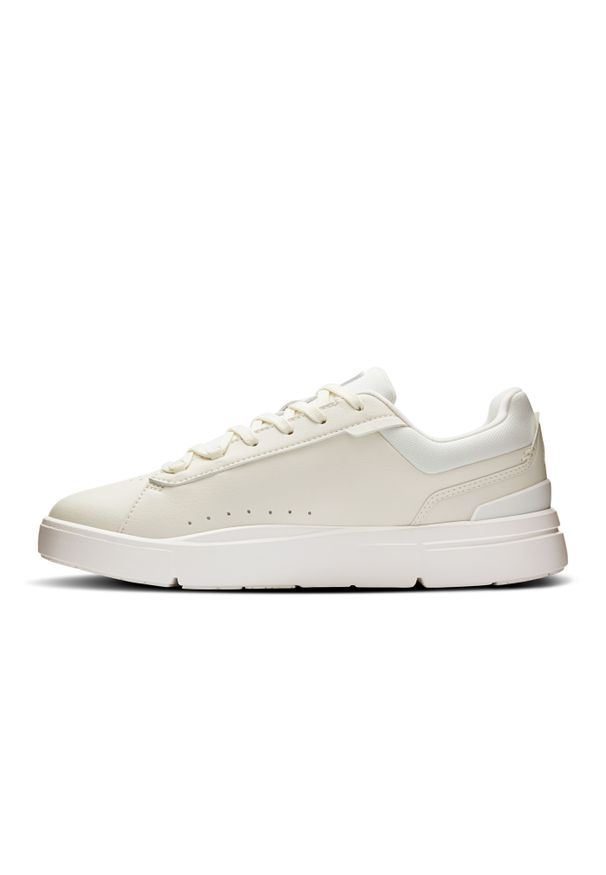 On - ON The Roger Advantage Ivory | Ivory Sneakersy damskie. Okazja: na co dzień, do pracy. Kolor: kremowy. Materiał: materiał. Szerokość cholewki: normalna. Wzór: jednolity. Sport: tenis