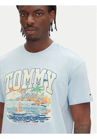 Tommy Jeans T-Shirt Arch Sailing DM0DM21867 Błękitny Relaxed Fit. Kolor: niebieski. Materiał: bawełna