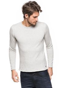 Tom Tailor - MĘSKI SWETER TOM TAILOR CABLE CREW-NECK SWEATER. Okazja: na co dzień. Styl: klasyczny, elegancki, casual #6