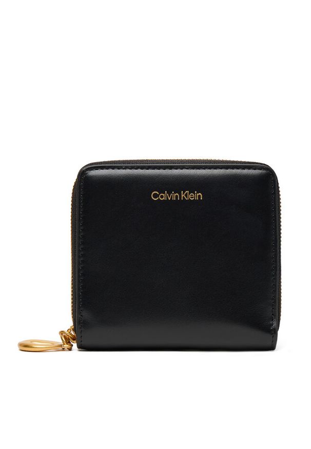 Mały Portfel Damski Calvin Klein. Kolor: czarny