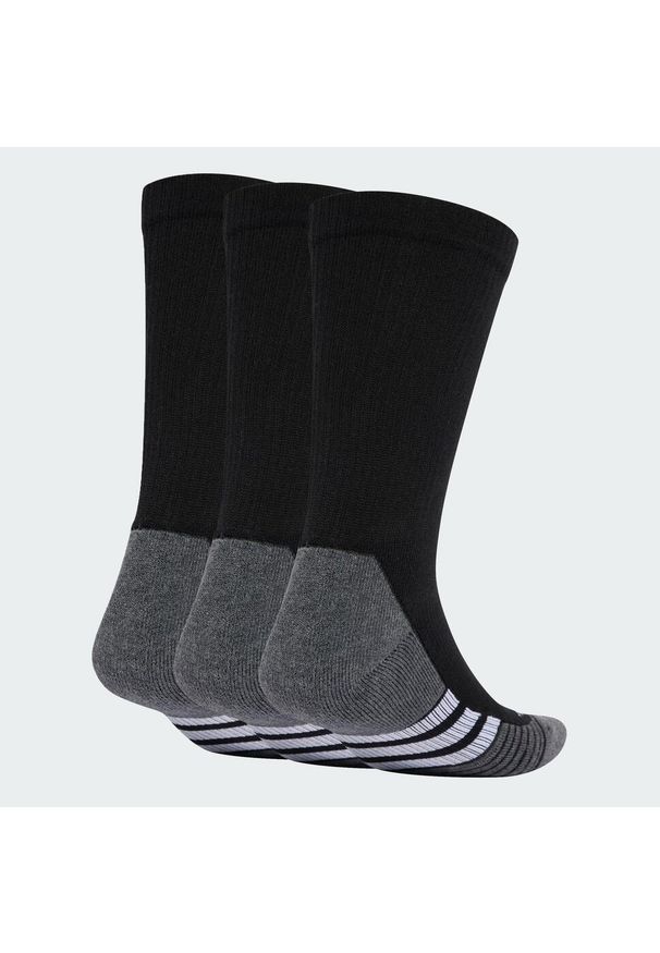 Adidas - Skarpety do łydki Performance CLIMACOOL Cushioned, 3 pary. Kolor: wielokolorowy, biały, czarny. Technologia: ClimaCool (Adidas). Sport: koszykówka