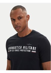 Aeronautica Militare T-Shirt 261TS1942UJ00538 Granatowy Regular Fit. Kolor: niebieski. Materiał: bawełna #4