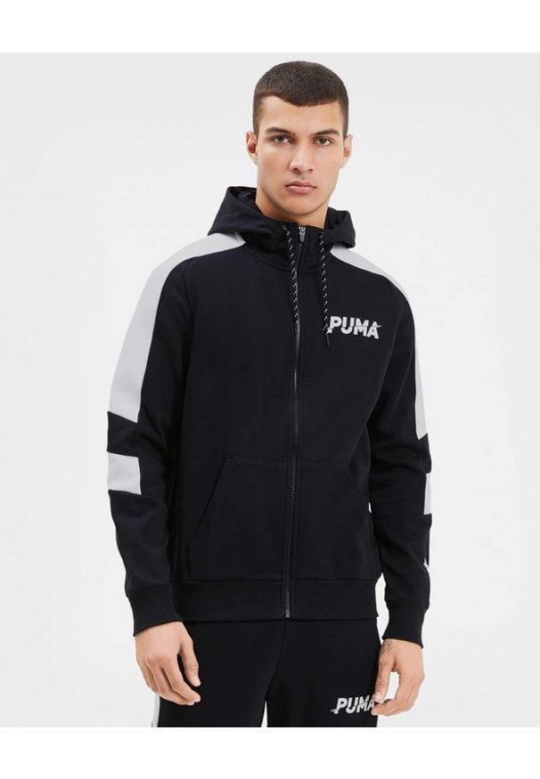 Puma Modern Sports Bluza Czarny. Typ kołnierza: kaptur. Kolor: czarny. Materiał: poliester, bawełna. Długość: długie
