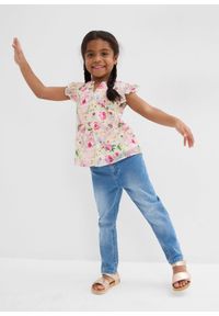 bonprix - Tunika z falbanami. Typ kołnierza: dekolt w serek. Kolor: fioletowy #2