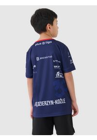 4f - 4F Koszulka meczowa replika wyjazdowa z sezonu 2024/2025 dziecięca 4F x Zaksa Kędzierzyn-Koźle - multikolor 110/116. Typ kołnierza: dekolt w serek. Kolor: wielokolorowy. Materiał: dzianina, włókno, materiał, syntetyk. Wzór: gładki, nadruk, ze splotem. Sezon: lato. Styl: klasyczny, sportowy