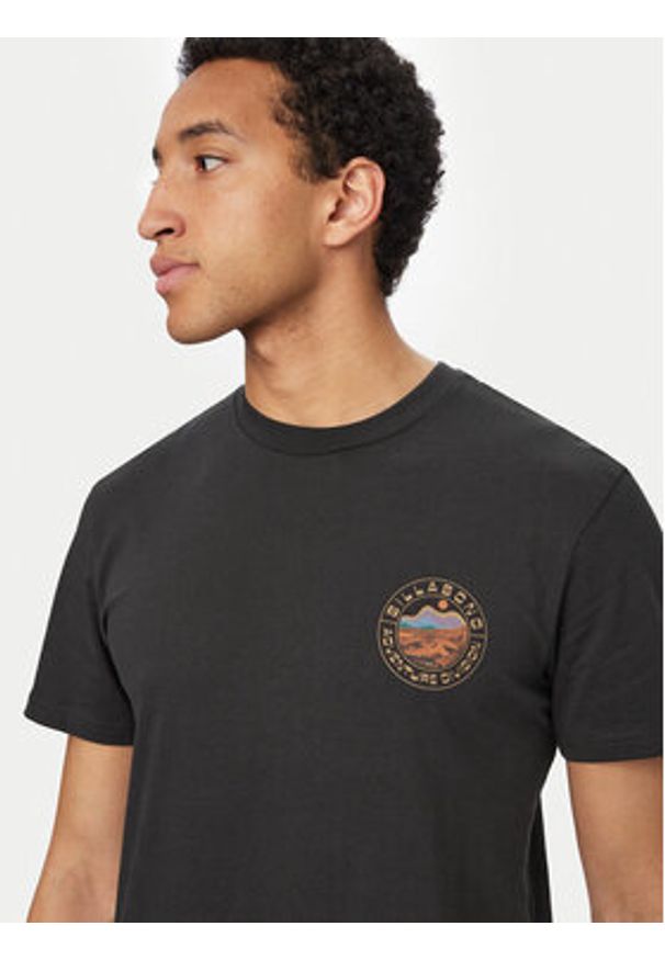 Billabong T-Shirt Rockies EBYZT00497 Czarny Regular Fit. Kolor: czarny. Materiał: bawełna
