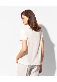 LE TRICOT PERUGIA - Biała bluzka z lnu. Kolor: biały. Materiał: len #2