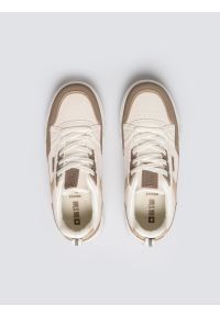 Big-Star - Sneakersy damskie beżowe OO274A151 801. Okazja: na spacer, na co dzień. Nosek buta: okrągły. Kolor: beżowy. Materiał: skóra ekologiczna. Sport: turystyka piesza #6