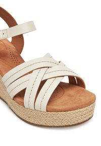 Clarks Espadryle Sabina Strap 26181464 Écru. Materiał: skóra #5