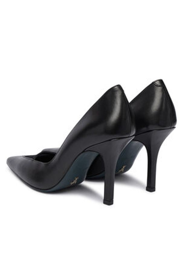 Patrizia Pepe Szpilki 2Z0020 V038 K103 Czarny. Kolor: czarny. Materiał: skóra. Obcas: na szpilce