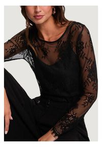 Morgan Bluzka 261-TCITY Czarny Regular Fit. Kolor: czarny. Materiał: syntetyk #4