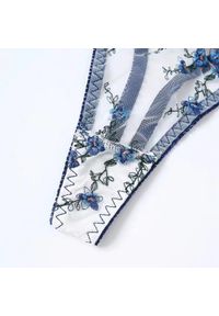 Intica - Komplet bielizny koronkowej na romantyczne wieczory Rosaura. Kolor: niebieski. Materiał: koronka. Wzór: koronka #4