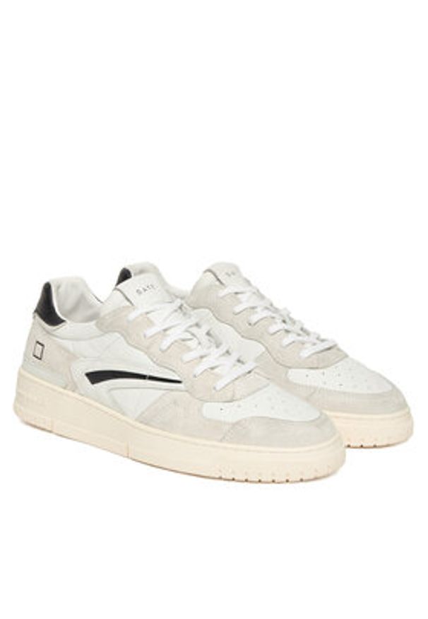 D.A.T.E. Sneakersy Torneo Pure Basic M431-TP-BA Biały. Kolor: biały. Materiał: skóra