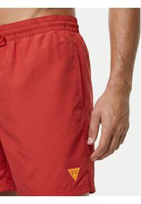 Guess Szorty kąpielowe F6GT24 WG282 Czerwony Regular Fit. Kolor: czerwony. Materiał: syntetyk #3