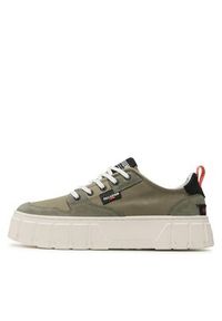 Palladium Trampki PALLATOWER LO Zielony. Kolor: zielony. Materiał: materiał #4