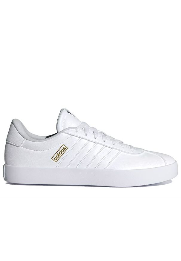 Adidas - Buty adidas VL Court 3.0 JI1440 - białe. Kolor: biały. Materiał: skóra, guma, syntetyk. Szerokość cholewki: normalna. Wzór: aplikacja