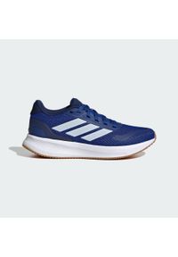 Adidas - Buty Runfalcon 5 Kids. Kolor: niebieski, wielokolorowy, biały. Materiał: materiał. Sport: bieganie