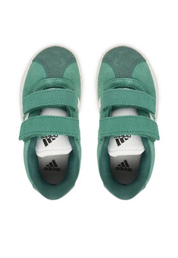 Adidas - adidas Sneakersy VL Court 3.0 Shoes JP7877 Turkusowy. Kolor: turkusowy. Materiał: skóra, zamsz