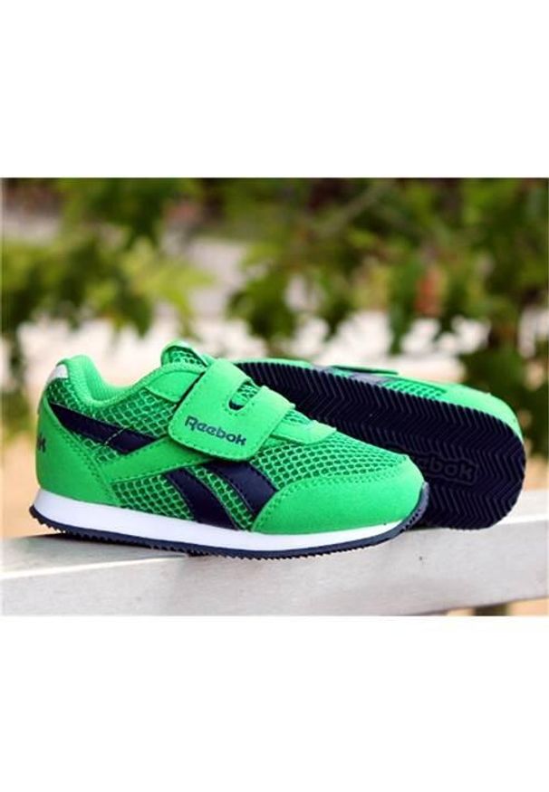 Buty do chodzenia niemowlęce Reebok Royal Cljog 2RS. Kolor: zielony. Materiał: tkanina, materiał, syntetyk. Szerokość cholewki: normalna. Model: Reebok Royal. Sport: turystyka piesza
