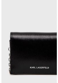 Karl Lagerfeld Portfel skórzany 215W3217 kolor czarny. Kolor: czarny. Materiał: skóra. Wzór: gładki #4