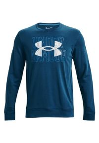 Bluza męska Under Armour UA Rival Terry Logo Crew. Kolor: niebieski. Styl: sportowy