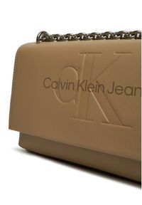 Calvin Klein Jeans Torebka K60K612221 Beżowy. Kolor: beżowy. Materiał: skórzane #3