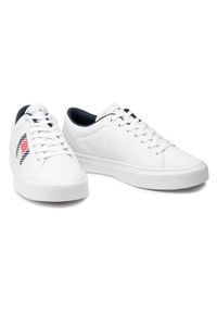 TOMMY HILFIGER - Tommy Hilfiger Sneakersy Lightweight Stripes Knit Sneaker FM0FM03400 Biały. Kolor: biały #2