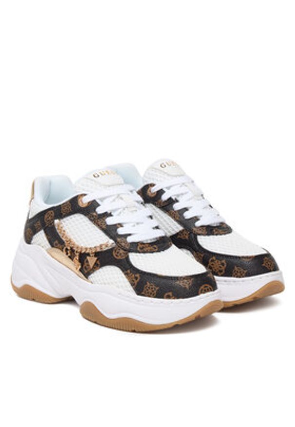 Guess Sneakersy FLPHAR FAL12 Biały. Kolor: biały. Materiał: skóra