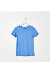 Sinsay - Koszulka BASIC - Niebieski. Kolor: niebieski #1