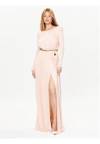 Elisabetta Franchi Sukienka wieczorowa AB-456-32E2-V780 Różowy Slim Fit. Kolor: różowy. Styl: wizytowy #3