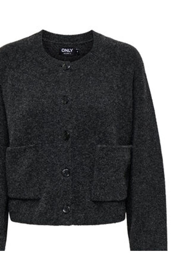 only - ONLY Kardigan Piemonte 15344118 Szary Regular Fit. Kolor: szary. Materiał: syntetyk