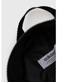 adidas Originals Plecak damski kolor czarny mały gładki. Kolor: czarny. Materiał: poliester. Wzór: gładki #2