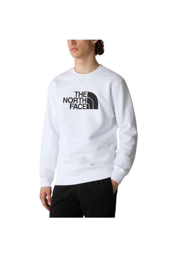 The North Face - M Drew Peak Crew Pullover - biały. Kolor: biały. Styl: sportowy